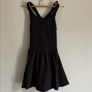 Btween Girls Medium 8 Black Sleeveless Active Dress with inner shorts